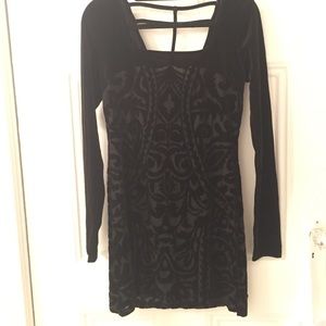 Free People bodycon velvet dress