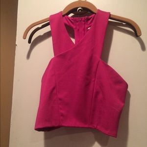 Pink crop top