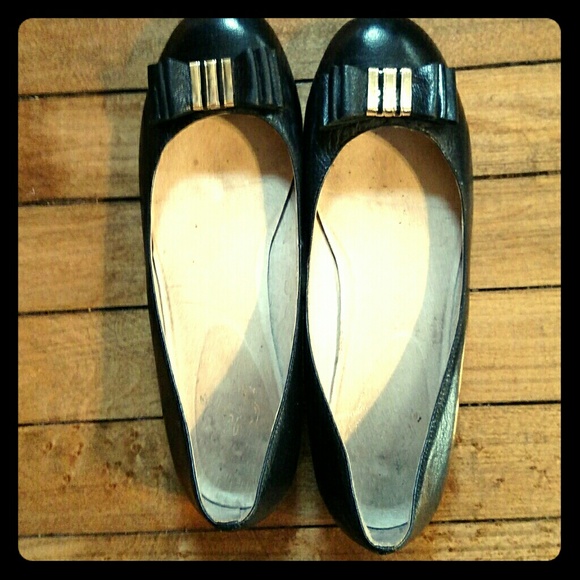 Jeffrey Campbell black ballet flats with bow
