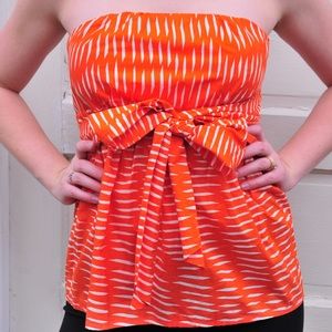 Fabulous tube top with bow belt