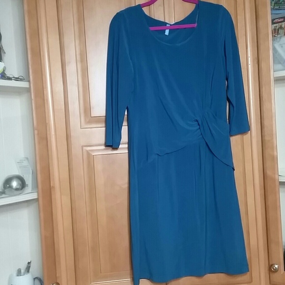 Blue Dress with built-in shapewear