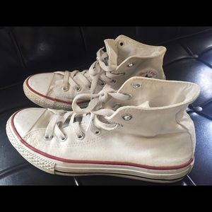 White Hightop Converse