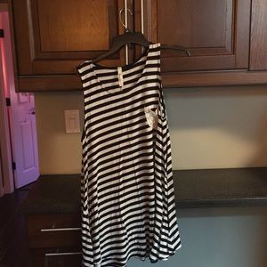 Black and cream tank top