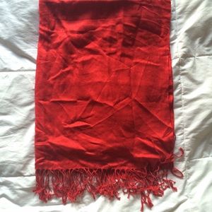 NWOT Karen Neuburger Red Pashmina