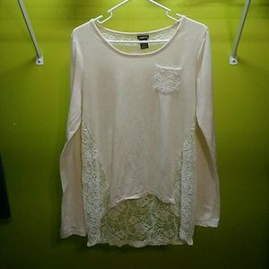Rue 21- cream long sleeve top