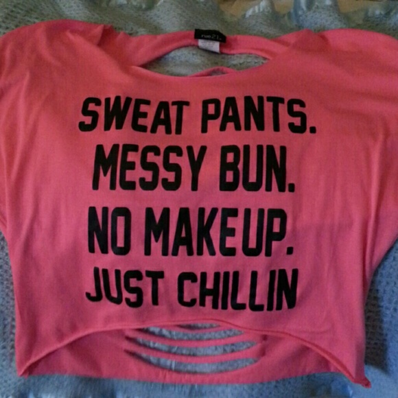 Rue21 Tops - "Trade"    HOT Pink Rue 21 crop t-shirt