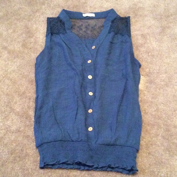 Blue tank top