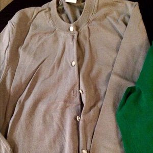 J Crew 3/4 Quarter Sleeve Crew Neck Cardigan