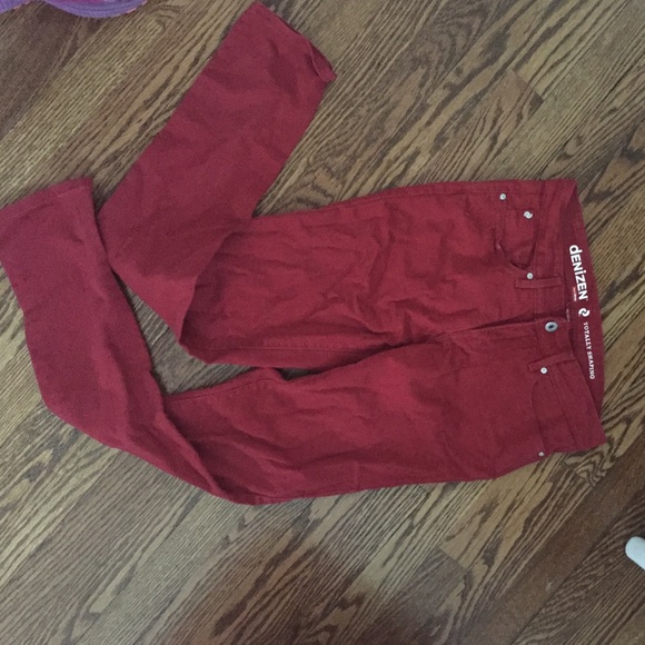 Red jeans