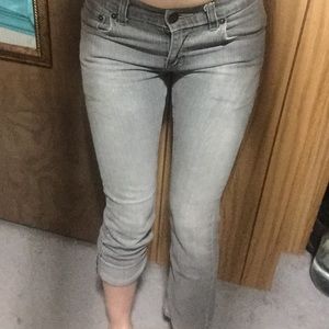 Grey Levi's Skinny Crop/Ankle Jeans