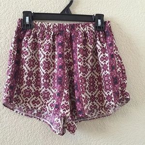 Boho print shorts