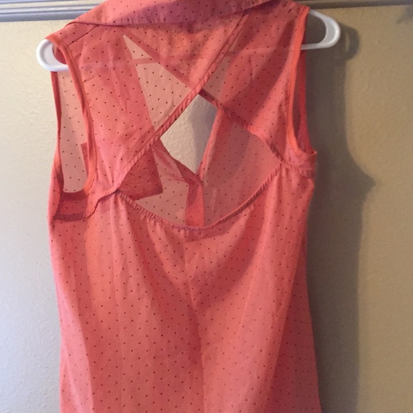 Open Back Sheer Blouse - Picture 3 of 3