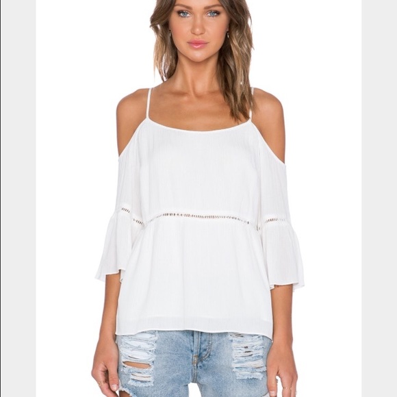 1. State Tops - 1. State La Dolce Vita top in light cream color