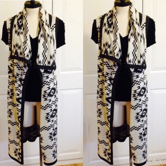 Sweaters - Aztec sweater/long cardigan