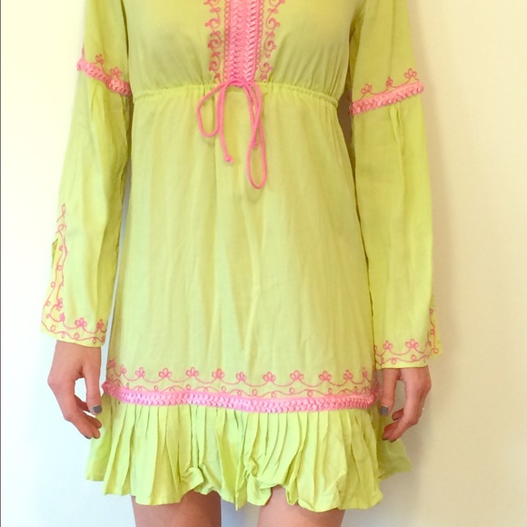 Victoria's Secret Lime Green Beach Cover/Dress