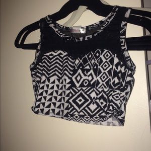 Aztec crop top