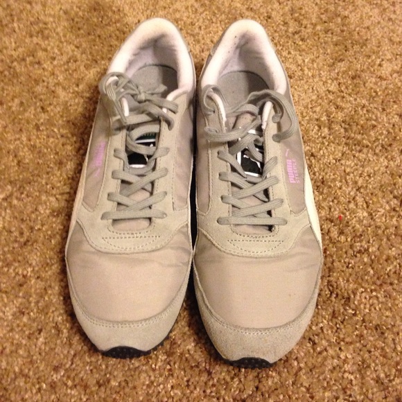 Light gray Puma shoes