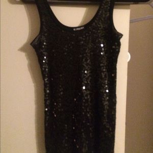 Sequin tank top