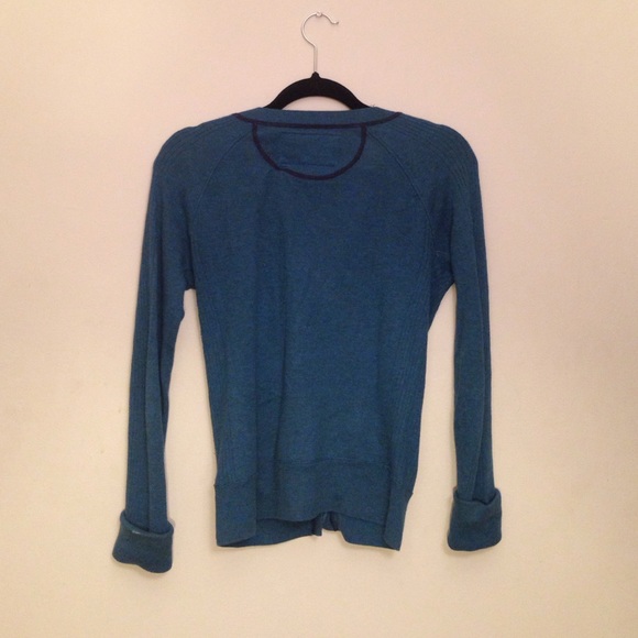 Teal Button-Up Cardigan - Picture 2 of 3