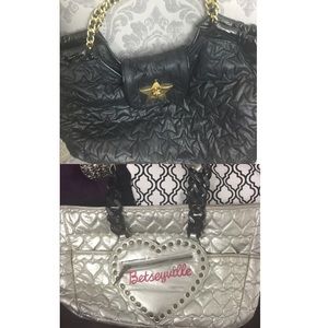 Bundle! 2 XL Betsey Johnson bags - USED