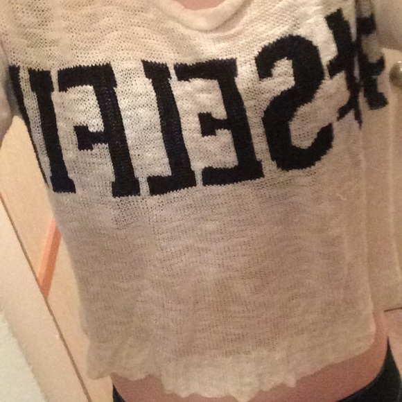 #SELFIE shirt/ crop top