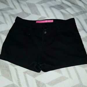 Black high waisted shorts