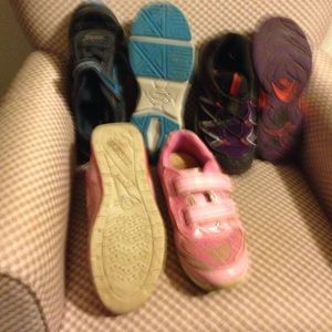 Both shoes for girls size 3 Boys is size 4