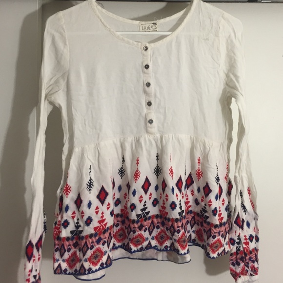 Tribal print long sleeve