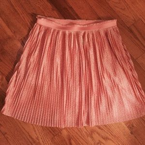 Polka Dot Pleated Skirt