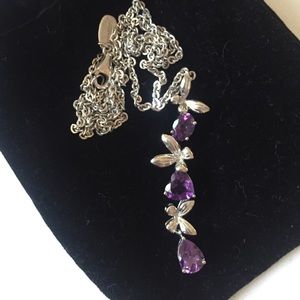 Seventeen Sterling silver Amethyst necklace