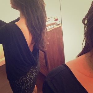 Backless long sleeve top