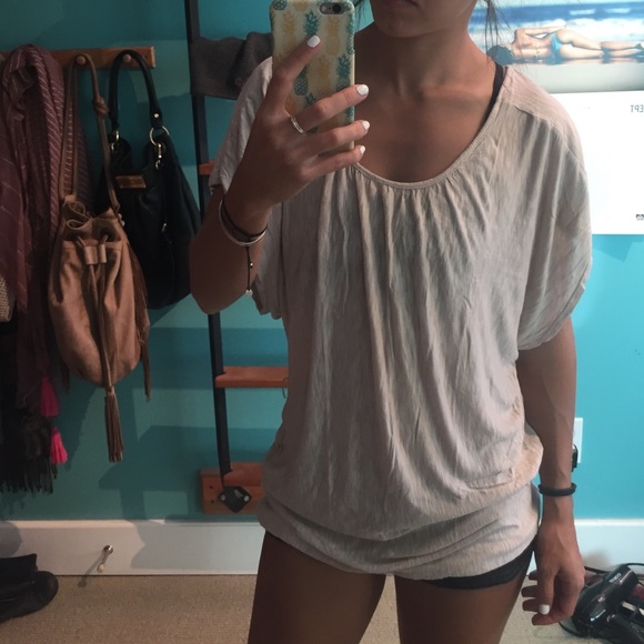 Pink scoop neck shirt