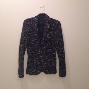 Zara Mixed-Knit Blazer