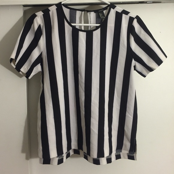 Black and white stripe shirt