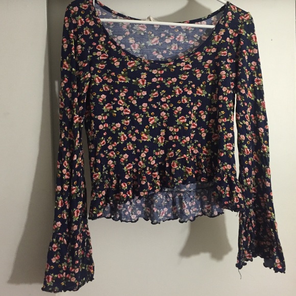 Floral long sleeve shirt. Bohemian style