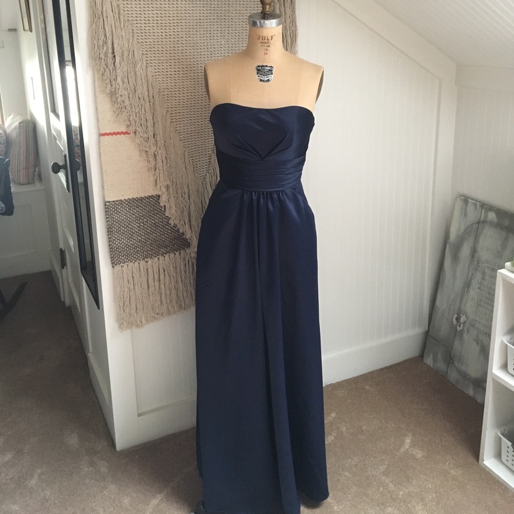 Levkoff Navy Bridesmaids Dress
