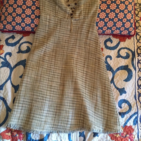 Tweed Strapless Midi-dress - Picture 2 of 3