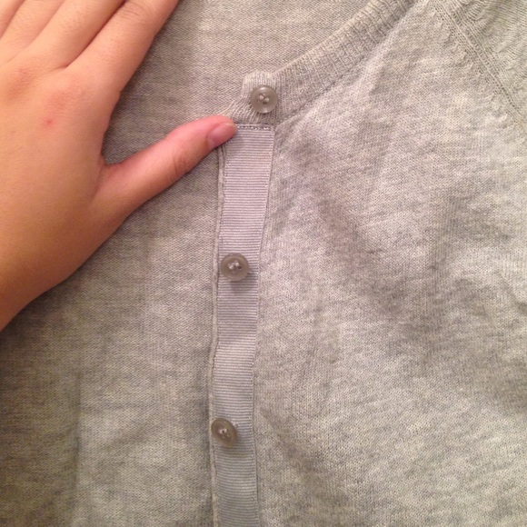 Grey Crop Cardigan - Picture 2 of 2