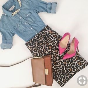 NWT Ann Taylor LOFT petite printed skirt