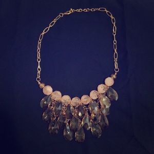Stunning Statement: Hanging Crystal Bib Necklace