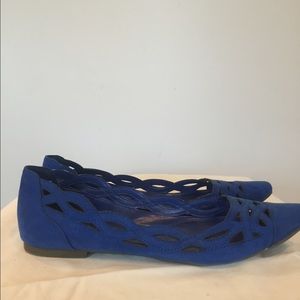 Cobalt blue Banana Republic flats