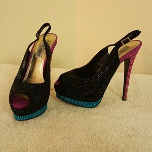 Steve Madden multicolor slingbacks