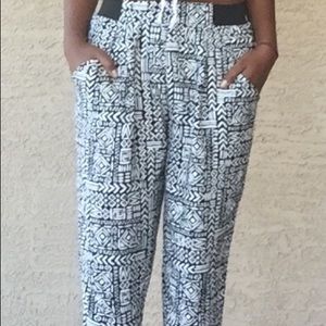 Tribal print harem pants