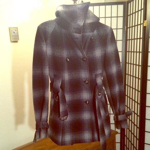 Military wool coat jacket