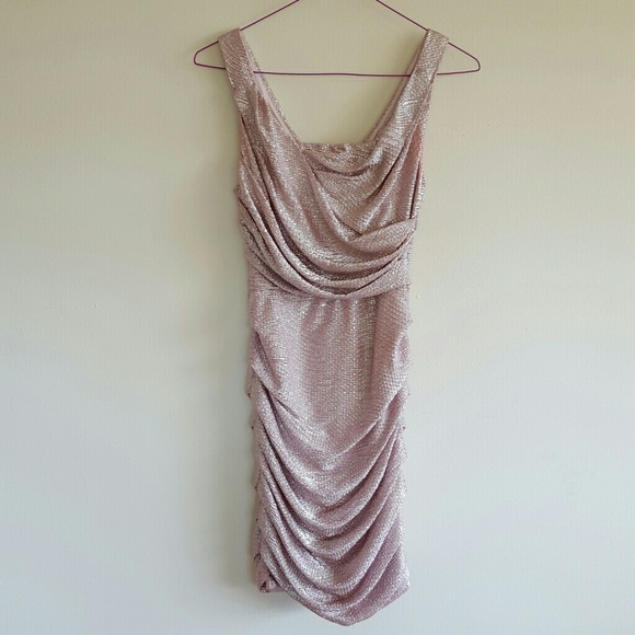 Express Dresses & Skirts - Fitted Formal / Party Dress | Shimmery Pink
