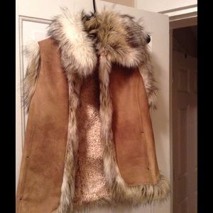 Faux fur vest