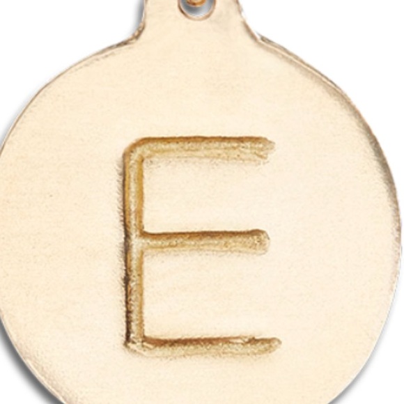 Helen Ficalora 14K gold "E" charm