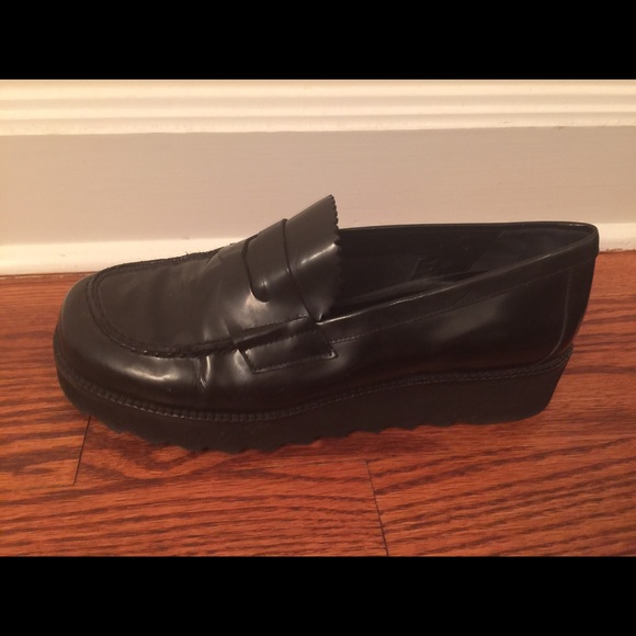 Black loafers