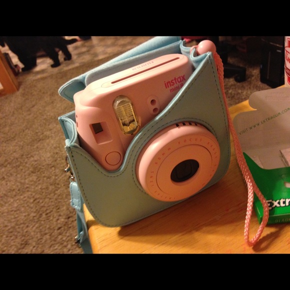 Pink fujifilm mini 8 camera