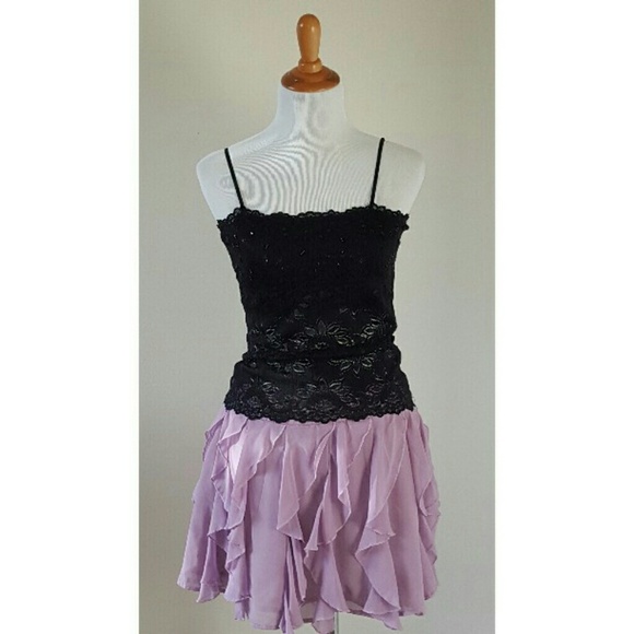 NWOT Ruffled, girly and flirty purple skirt